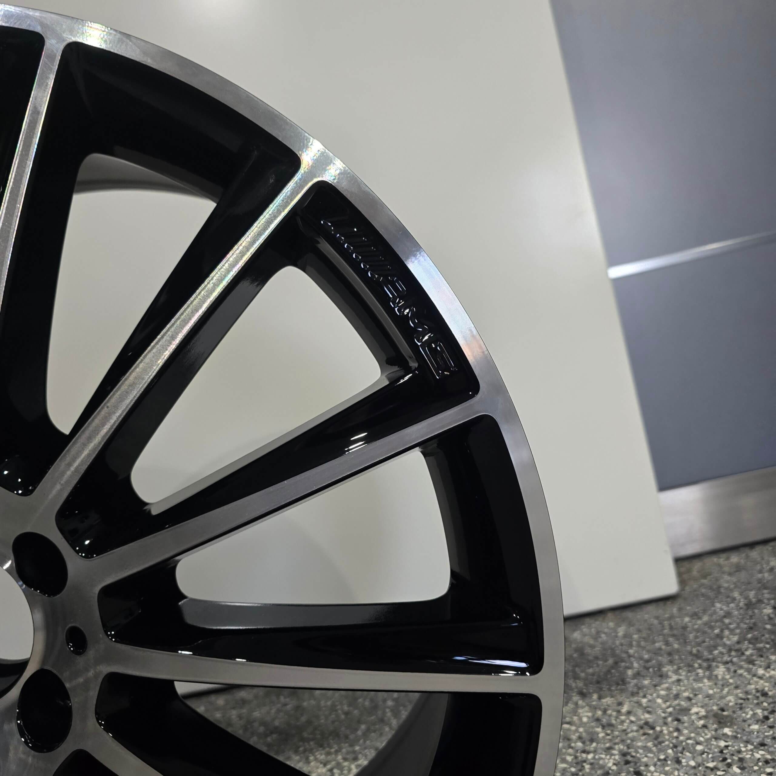 Refurbished Genuine OEM Mercedes 20x8.5 Machined Black Wheel – Fits GLC300, GLC350e, GLC43, ET40 - Image 2